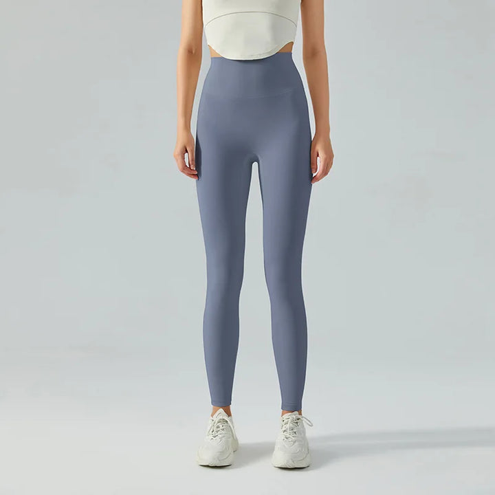 W&W Mode | Emily Sportswear Naked Hochtaillierte Tight Yoga Hosen Doppelseitig Gebürstet Pfirsich Po-Hebende Lauf Sport Fitness Leggings