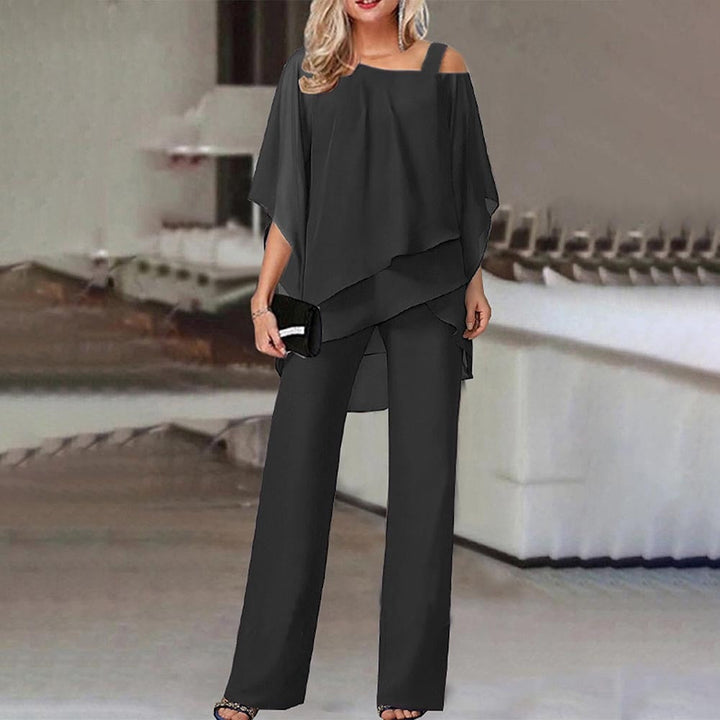 W&W Mode | Zweiteiler Satz Eleganter Zweiteiler Mit Cold Shoulder