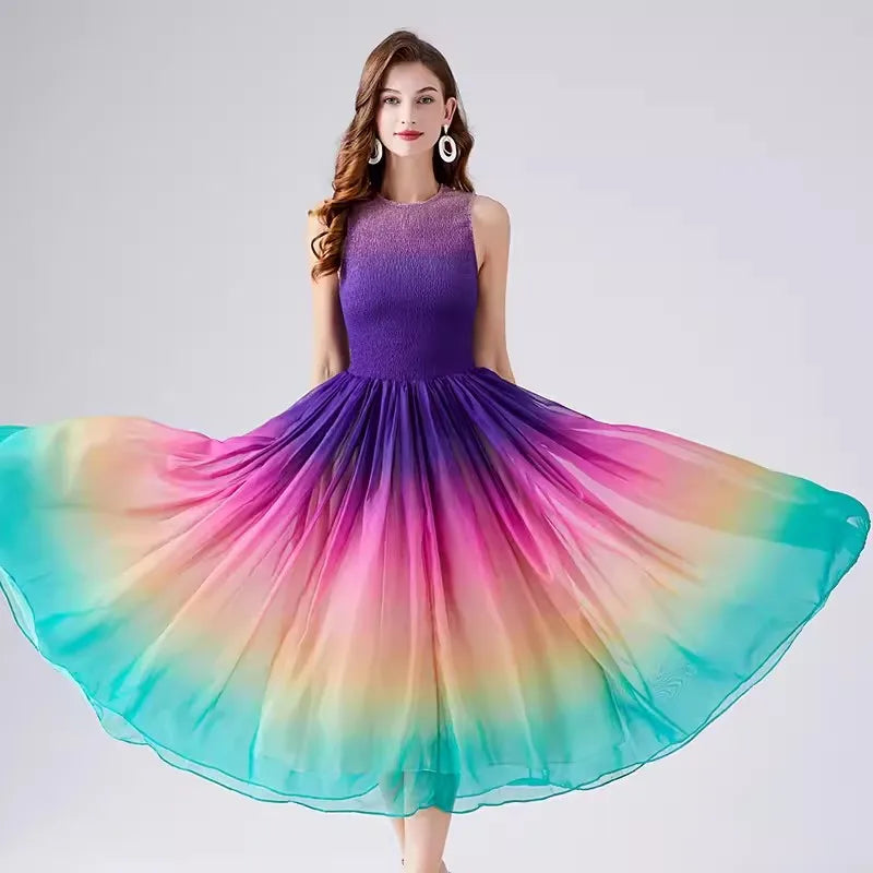 W&W Mode | Golden Hour Harmony Midi Kleid