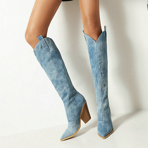 W&W Mode - Kniehohe Stiefel