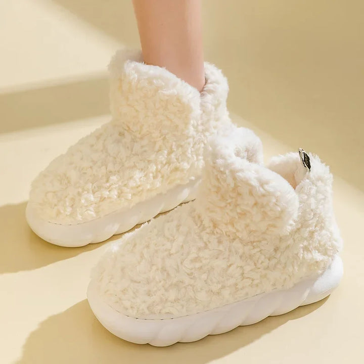W&W Mode - Hausschuhe für Damen - Baumwolle, warm, für Herbst und Winter