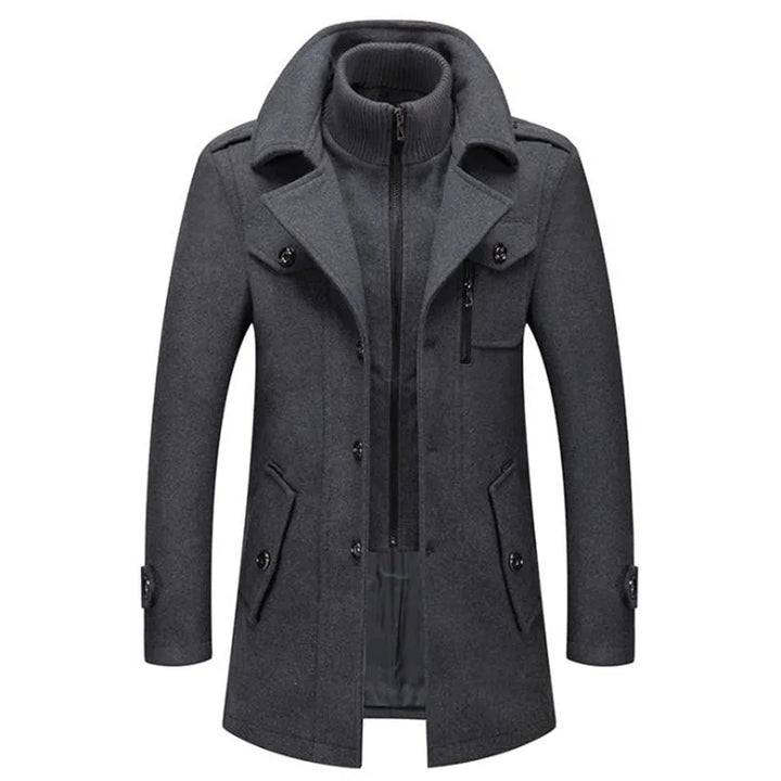 W&W Mode - Eleganter langer Herrenmantel