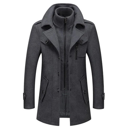 W&W Mode - Eleganter langer Herrenmantel
