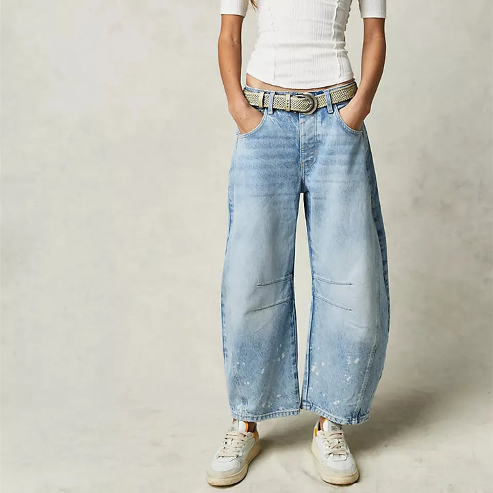 W&W Mode | Hohe Taille Vintage-Jeans für Damen