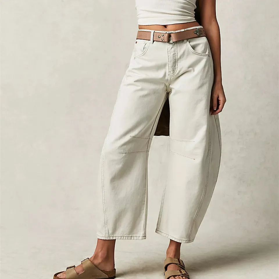 W&W Mode | Hohe Taille Vintage-Jeans für Damen