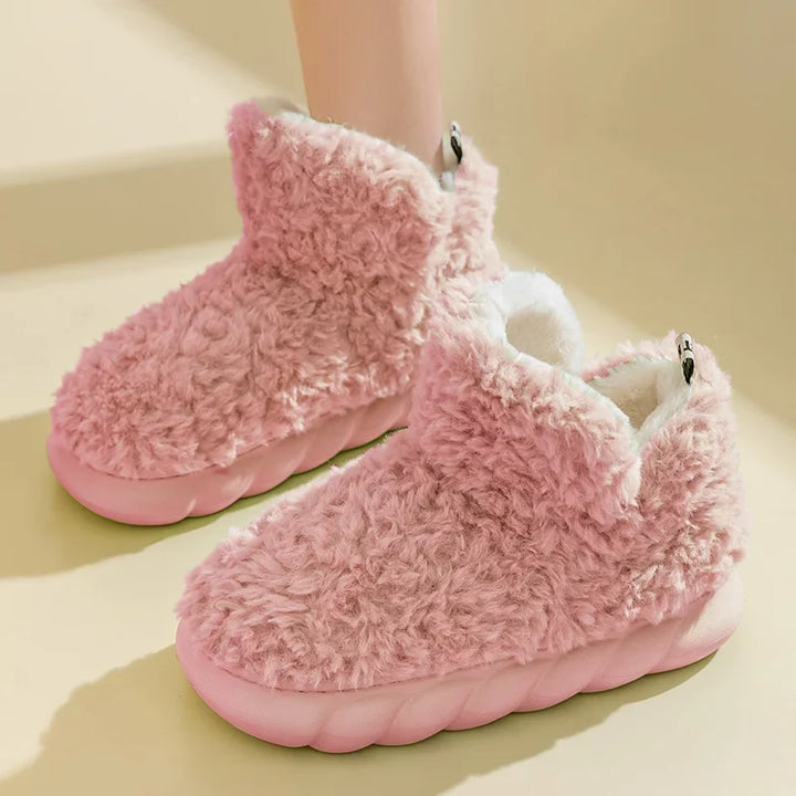 W&W Mode - Hausschuhe für Damen - Baumwolle, warm, für Herbst und Winter