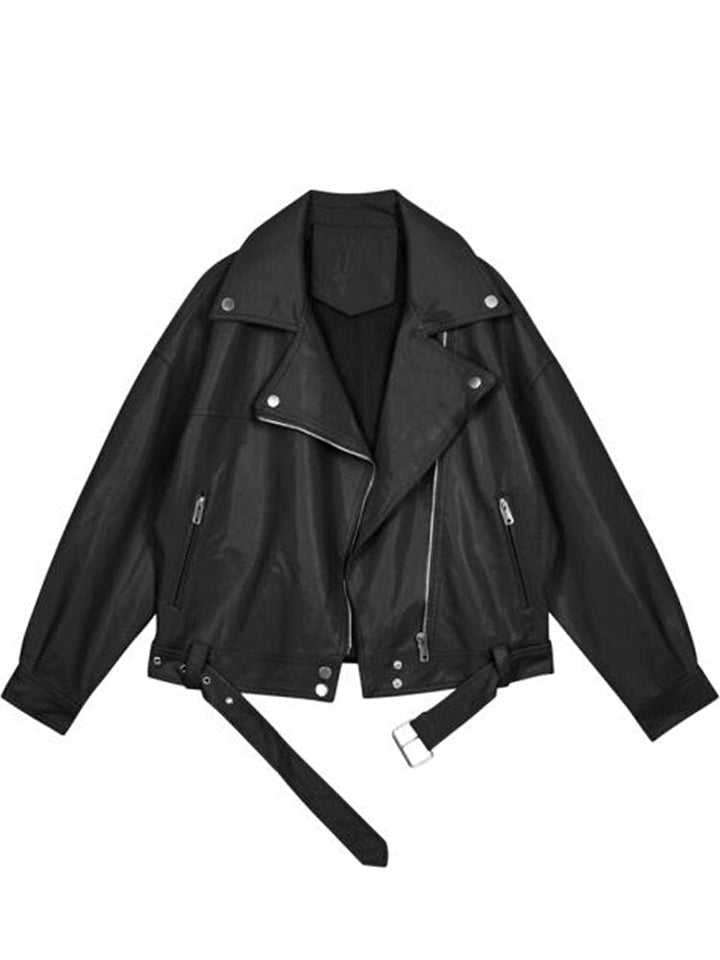 W&W Mode | Übergroße Lederjacke