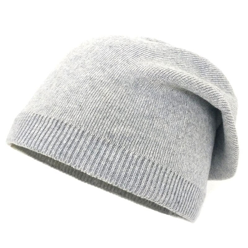 W&W Mode Neue Weiche Dünne Gestrickte Mütze | Damenmütze für Draußen