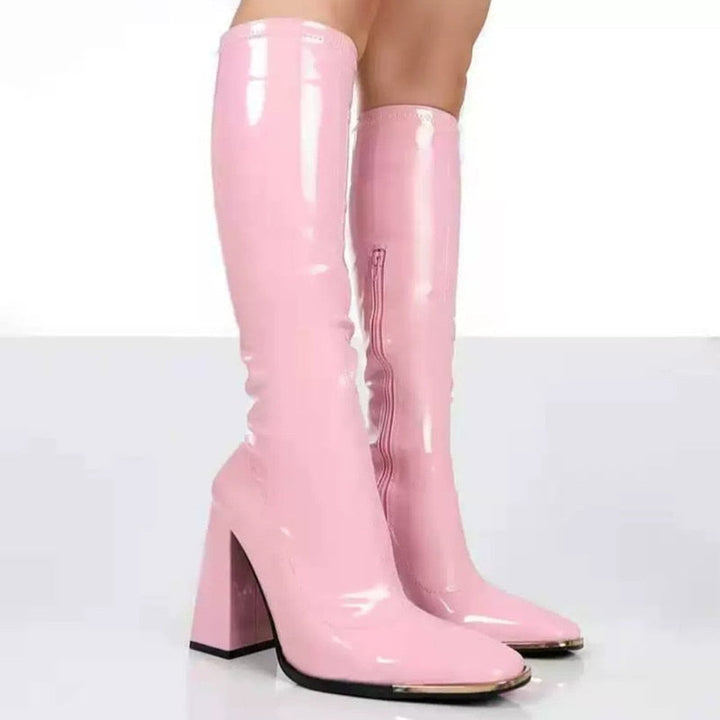 W&W Mode | Bequeme Rutschfest Engel Stiefel mit Reissverschluss