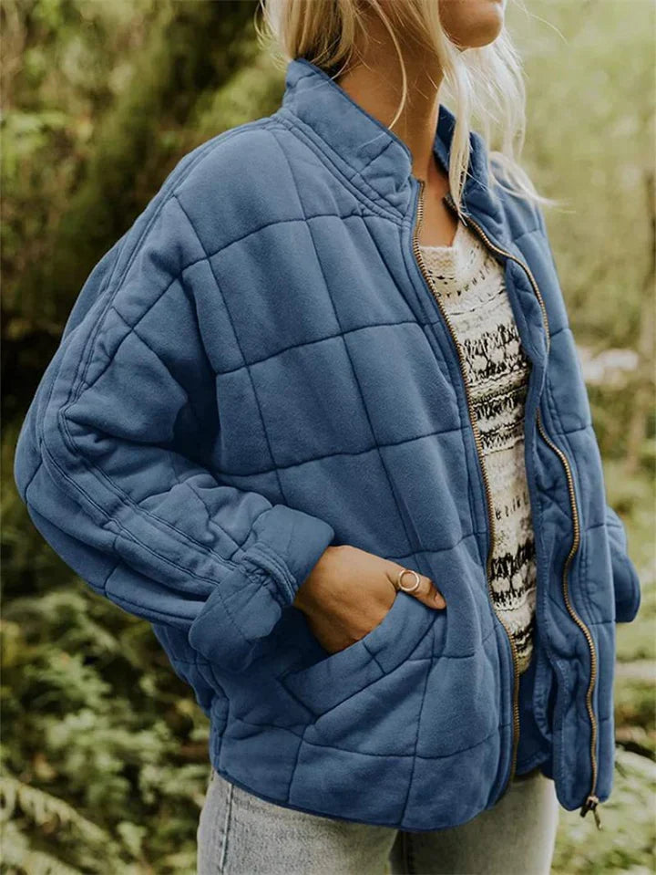 W&W Mode | Lockere Jacke Aus Dicker Baumwolle