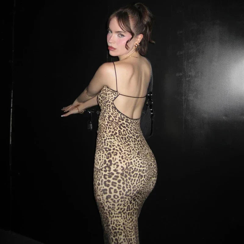 Kleid | Mit Leoparden Muster