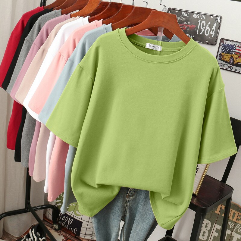 W&W Mode Kuscheliges Baumwoll-Basic: Plus-Size T-Shirt für Damen