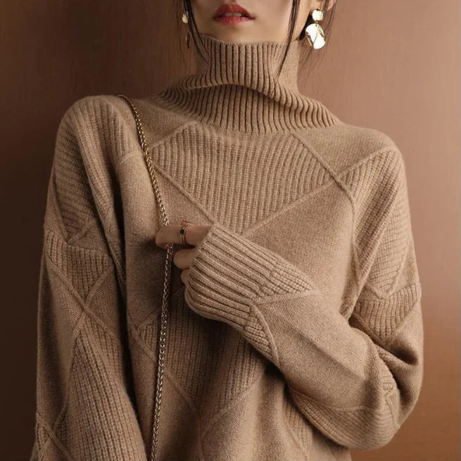 W&W Mode | ARGYLE ROLLNECK-PULLOVER
