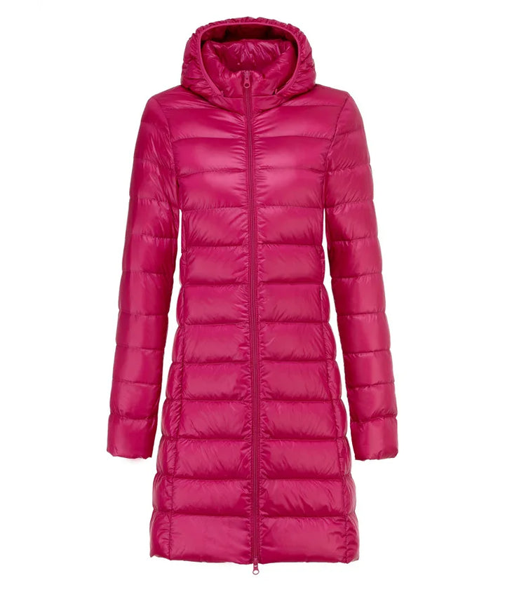 W&W Mode | Lange leichte Daunenjacke