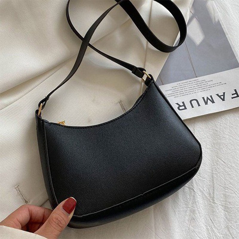 Damen Retro-Ledertasche mit praktischem Stauraum