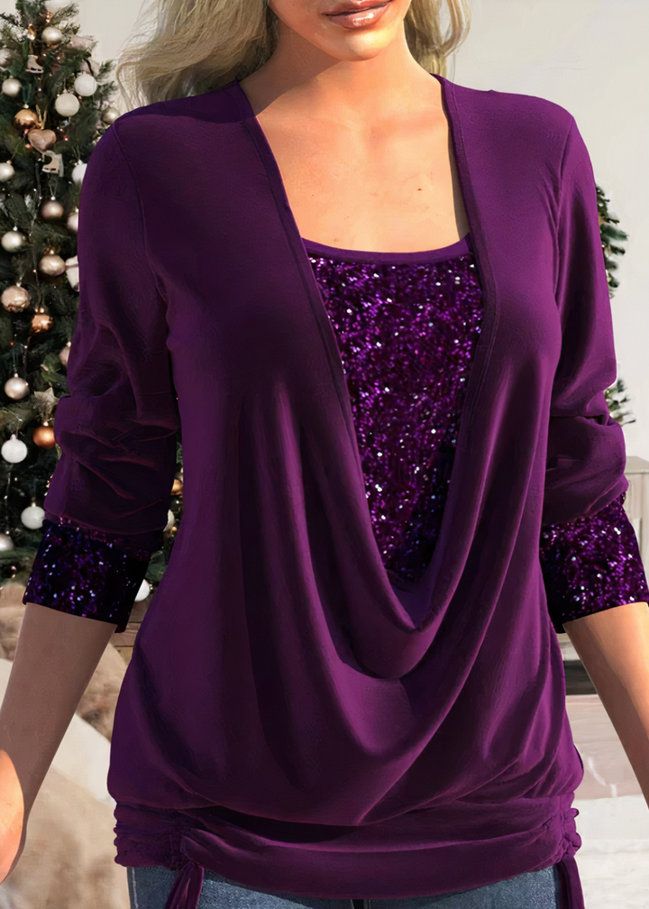 W&W Mode | Stilvolle Glitzerbluse