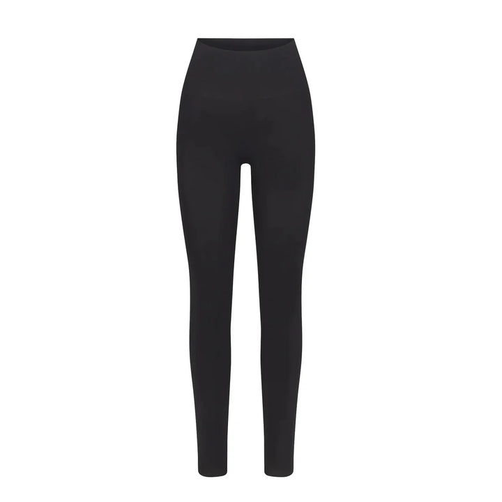 Damen nahtlose Leggings mit hohem Bund und Raffung am Gesäß