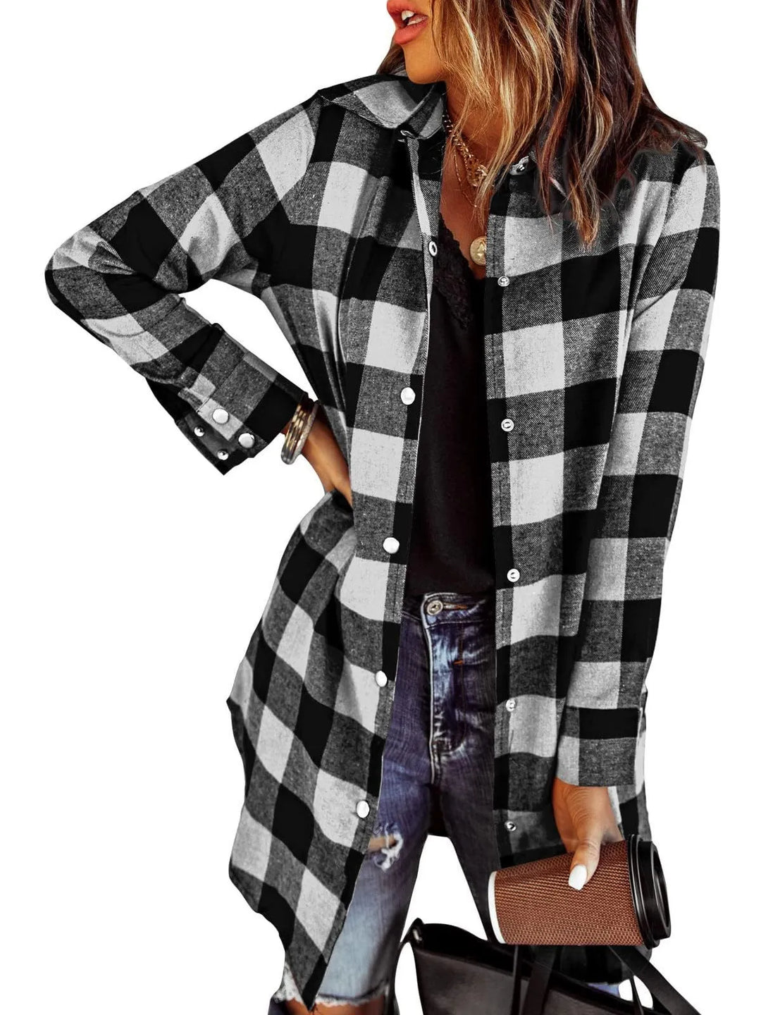 W&W Mode | Longline-Shirtjacke