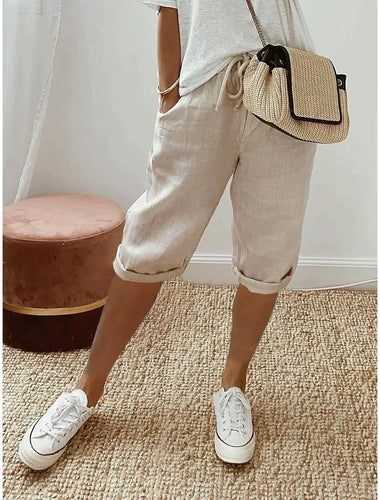 W&W Mode | Damen-Leinenhose mit weitem Bein