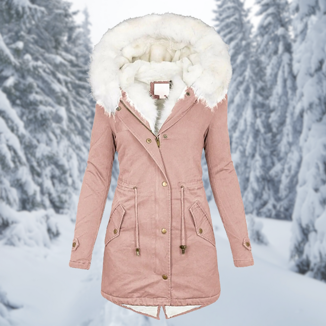 W&W Mode | Warme Winterjacke Für Damen Mittel-Lang