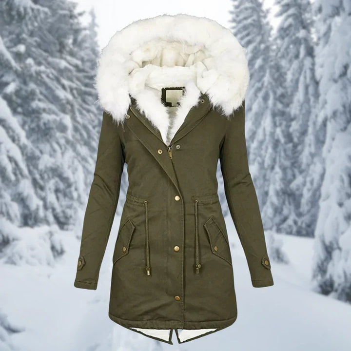 W&W Mode – Warmer Wintermantel für Damen, mittellang