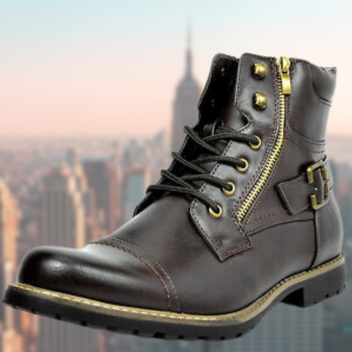W&W Mode | Leder Motorradstiefel Für Herren, Stilvoller Schutz