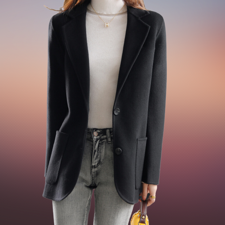 W&W Mode | Herbst- Und Winterblazer Aus Dickem Tweed Für Damen