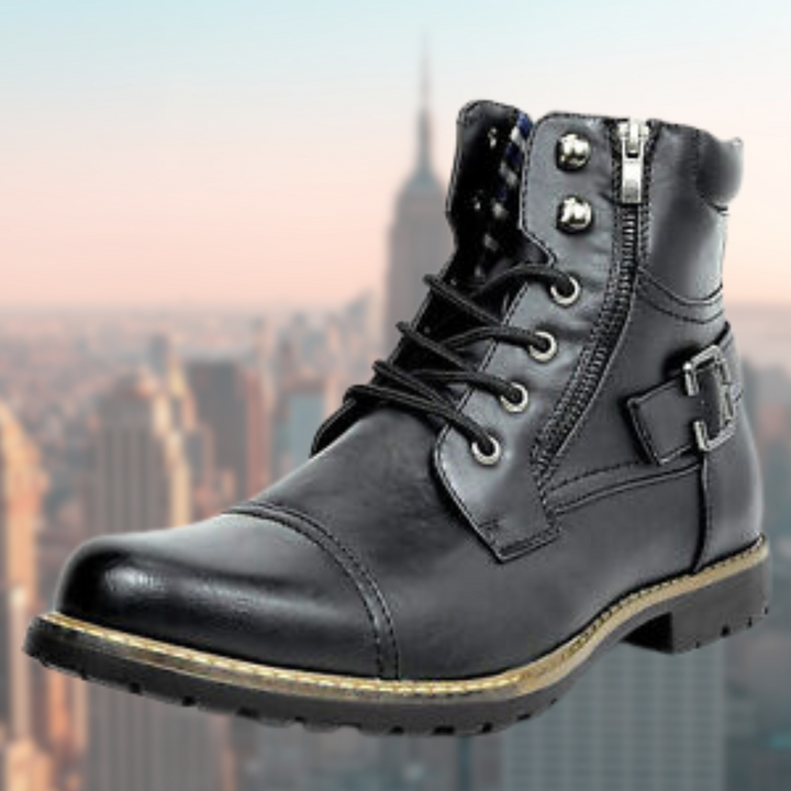 W&W Mode | Leder Motorradstiefel Für Herren, Stilvoller Schutz