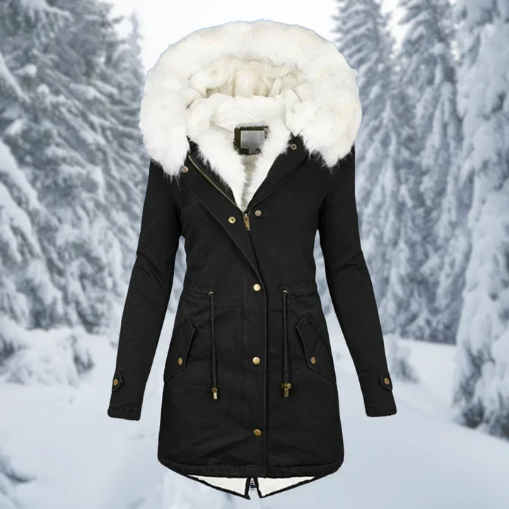 W&W Mode – Warmer Wintermantel für Damen, mittellang