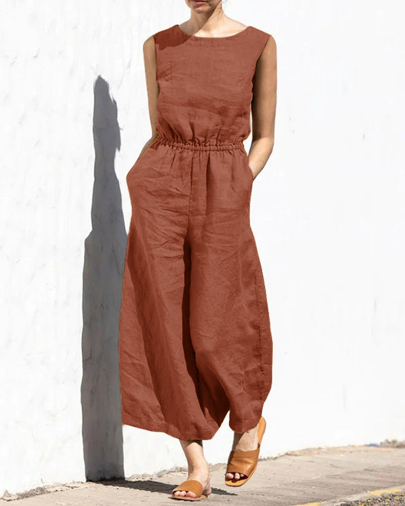 W&W Mode | Klassischer Baumwoll Jumpsuit