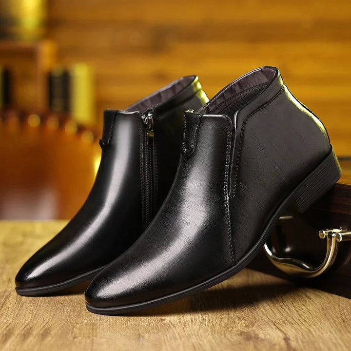W&W Mode | Lederstiefel mit Reißverschluss