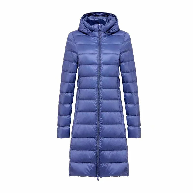 W&W Mode | Lange leichte Daunenjacke