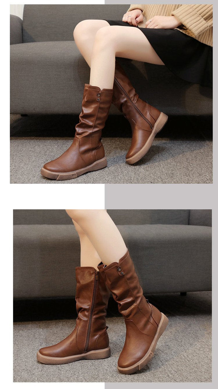 W&W Mode | Leder Winterstiefel 100% wasserdicht