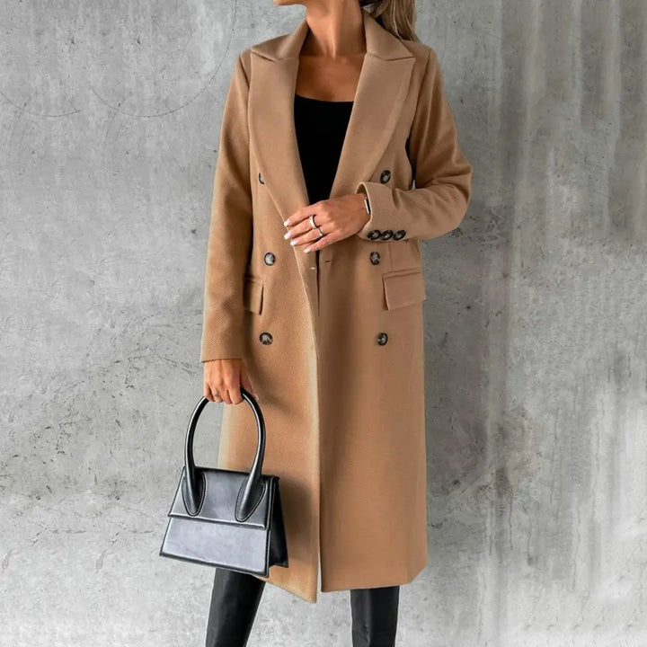W&W Mode | Eleganter Langer Mantel Für Damen