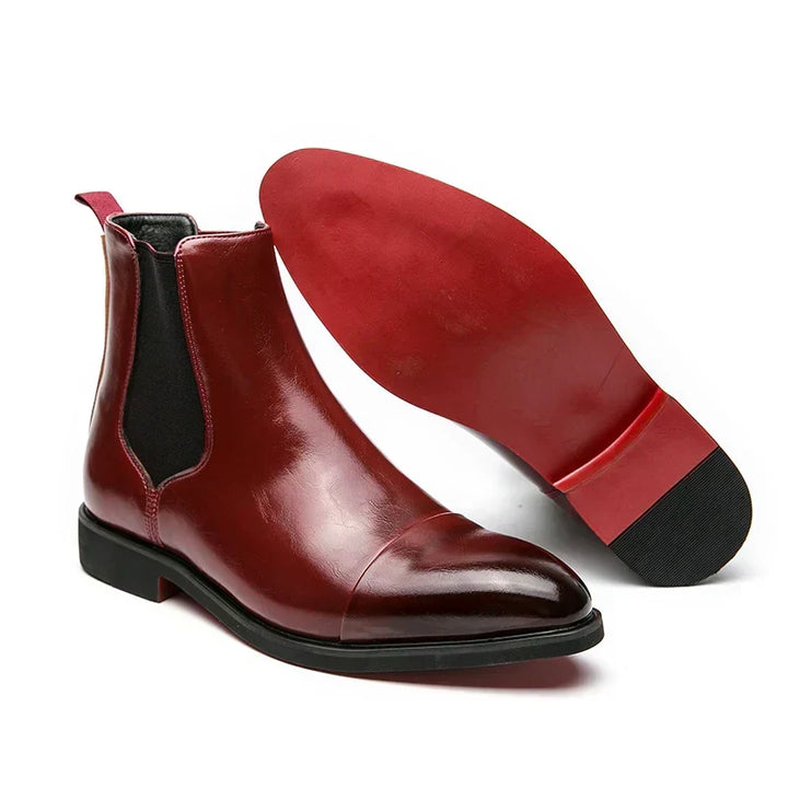 W&W Mode | Echtleder Chelsea-Stiefel
