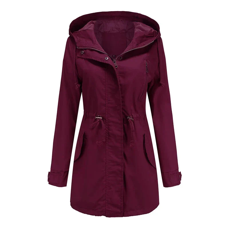 W&W Mode | Baumwoll Trenchcoat Mit Kapuze