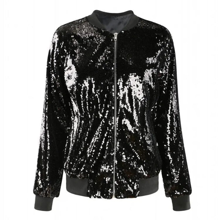 W&W Mode | Paillettenmantel Bomberjacke