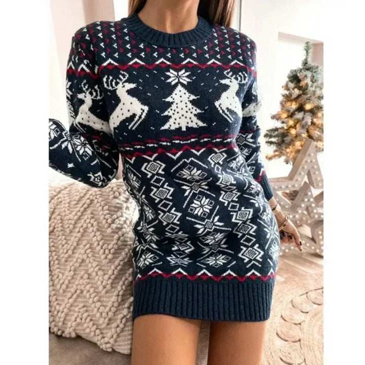 W&W Mode | Stilvolle Winter Chic Weihnachtskleid Für Frauen