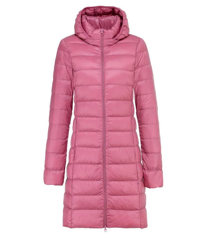 W&W Mode | Lange leichte Daunenjacke