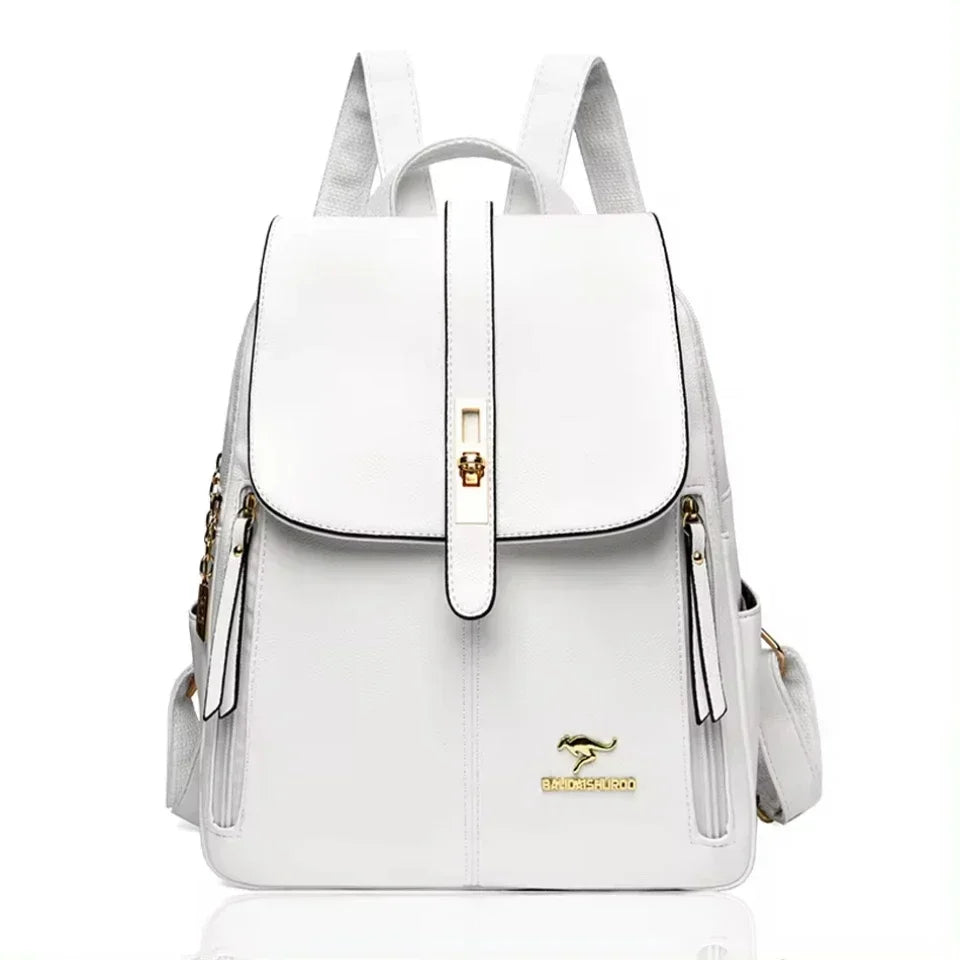 W&W Mode | Anti Diebstahl Lederrucksack Für Damen Mit Großem Fassungsvermögen