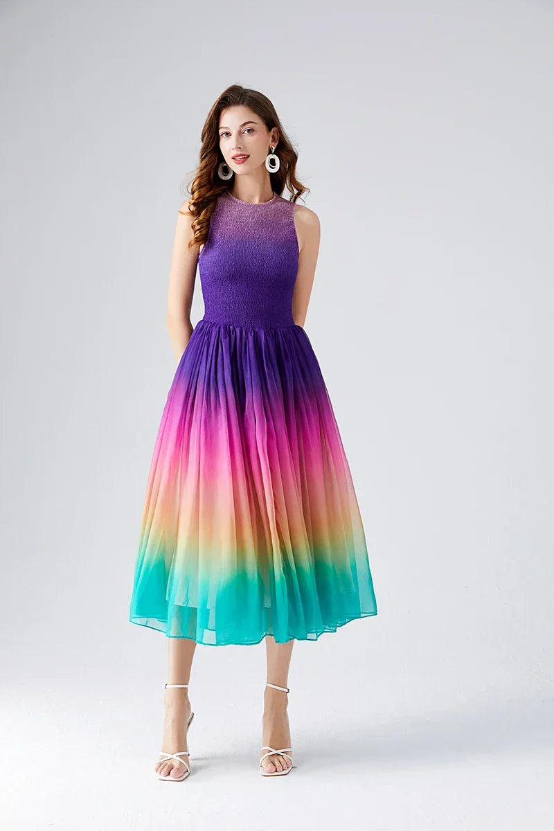 W&W Mode | Golden Hour Harmony Midi Kleid