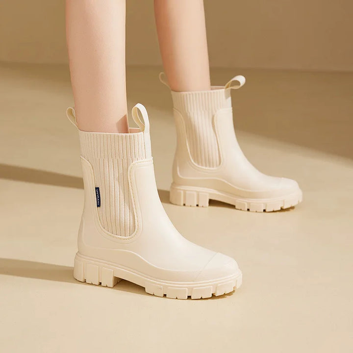 W&W Mode | Wasserdichte Stiefel Mit Dicker Sohle Für Frauen