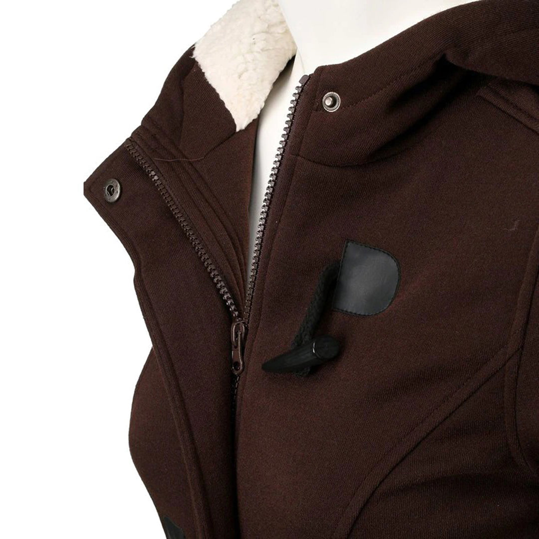 W&W Mode | Damen Winterjacke Mit Knopfverschluss