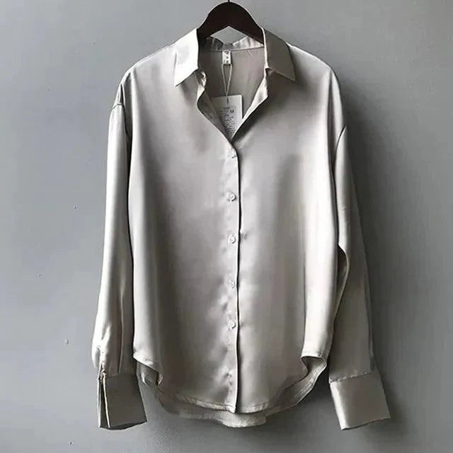 W&W Mode | Elegantes Damenshirt Mit Langen Ärmeln Und Knopfleiste