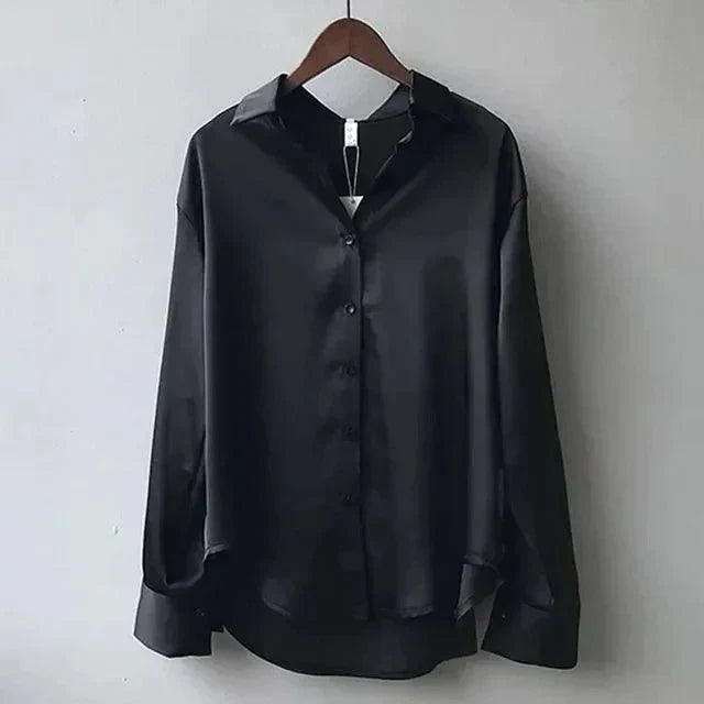 W&W Mode | Elegantes Damenshirt Mit Langen Ärmeln Und Knopfleiste
