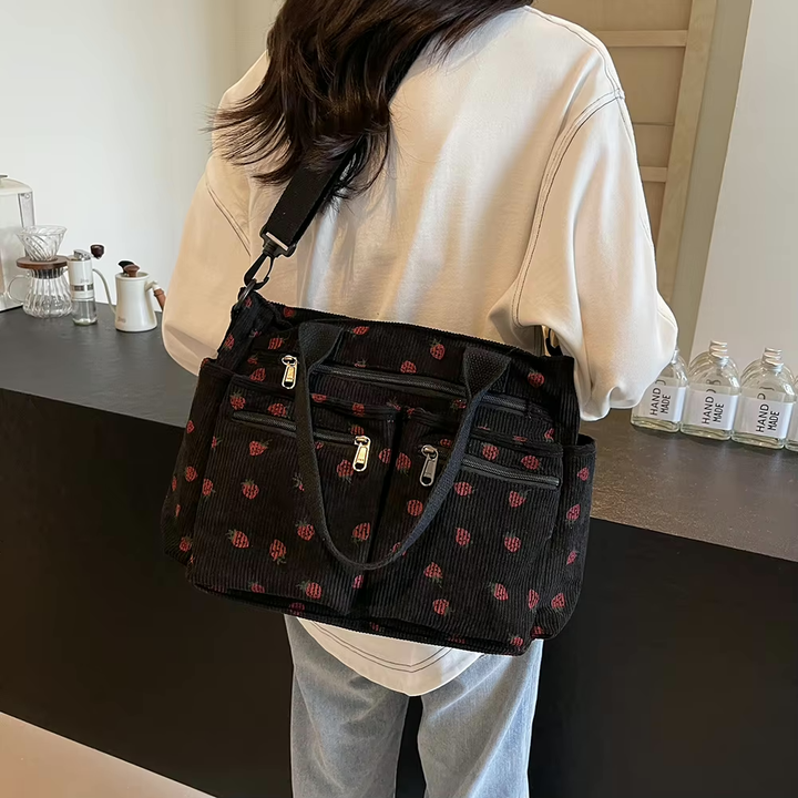 W&W Mode | Erdbeer Cordtasche