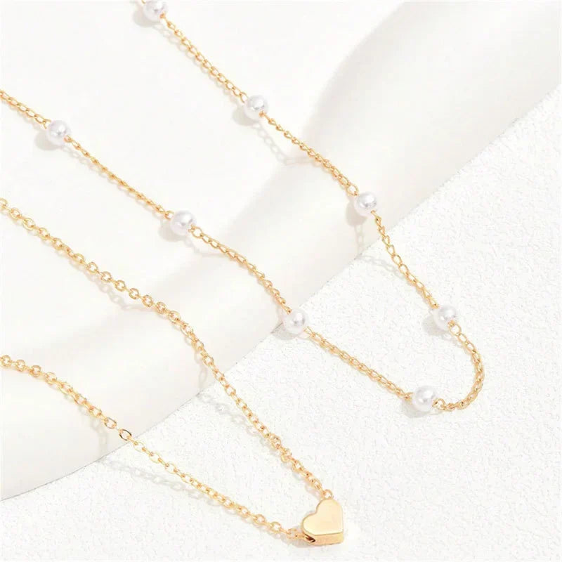 W&W Mode | Perlen Choker Herz Halskette Für Frauen