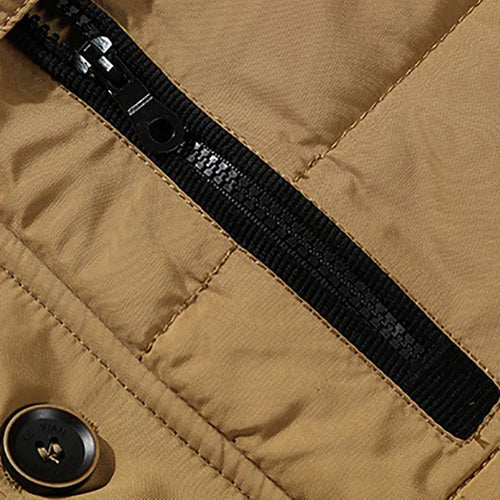 W&W Mode | Herren Winterjacke mit Fellkapuze