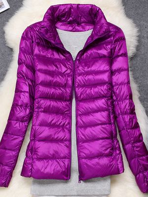 W&W Mode - Damen Ultraleichte Winddichte Daunenjacke