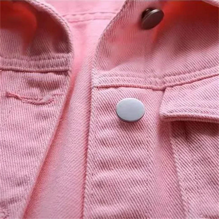 W&W Mode | Denim Weste Ärmellos Ausgefranst Knopfverschluss Klassischer Kragen Lässige Passform